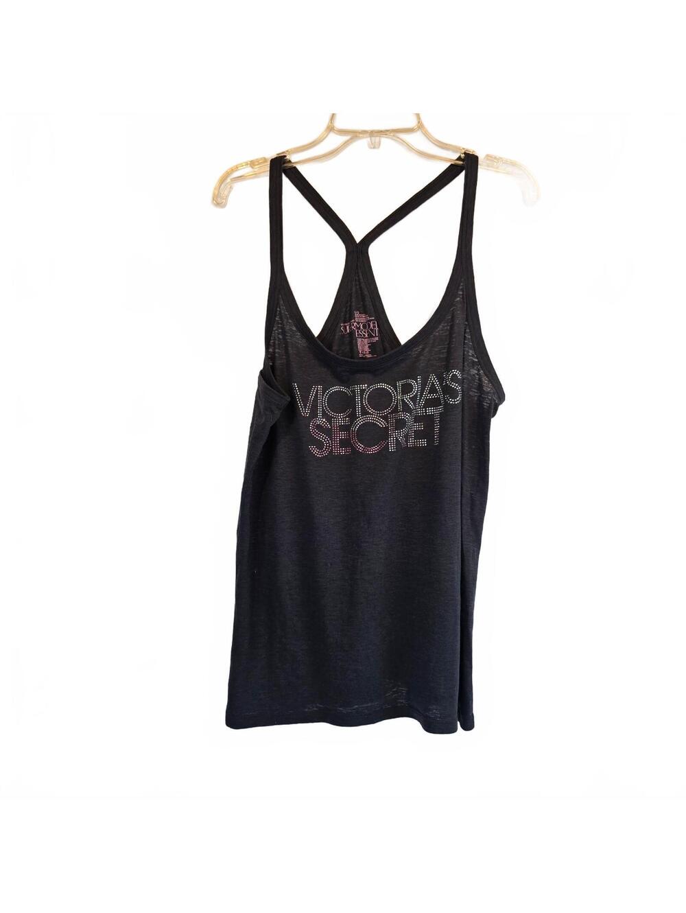 Victorias Secret Victoria Sport Featherweight Strappy Logo Tank Top Lounge Large